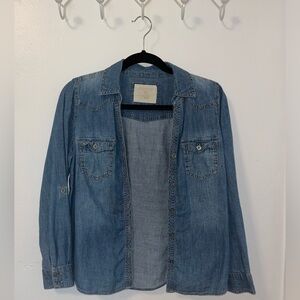 Denim Sonoma Button Down Shirt Size PSmall
